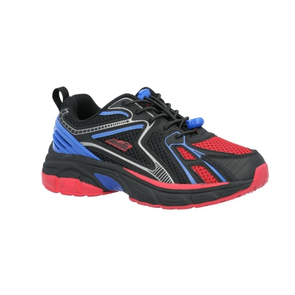Avia Kids Black, Red & Blue Mesh Athletic Running Sneakers - Picture 6 of 6
